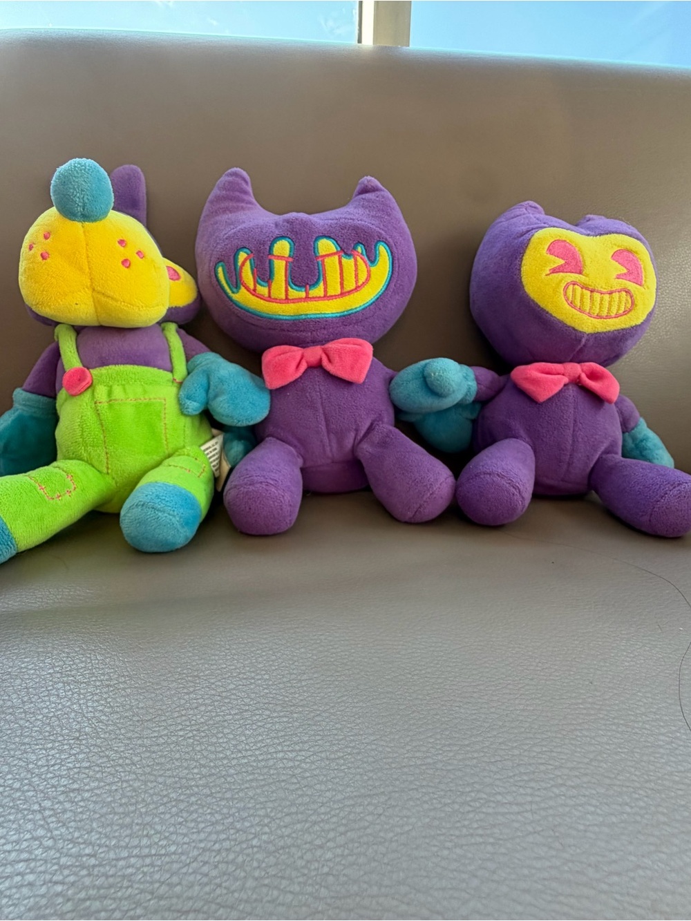 Bendy And The Ink Machine Blacklight Plush Lot of 3 Boris Ink Demon PhatMojo